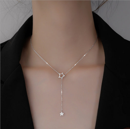 Flash Diamond Star Necklace Women
