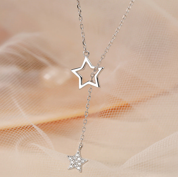 Flash Diamond Star Necklace Women