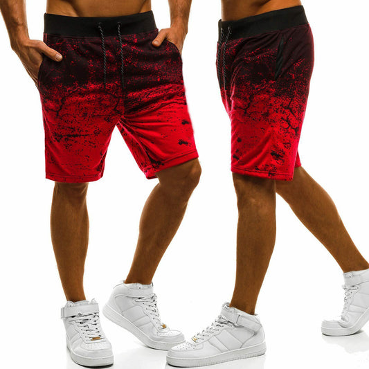 Summer Men's Casual Shorts Sports Pants Slim Beach Pants Men