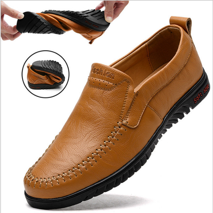 Men Shoes Genuine leather Comfortable Men Casual Shoes Footwear Chaussures Flats Men Slip On Lazy Shoes Zapatos Hombre