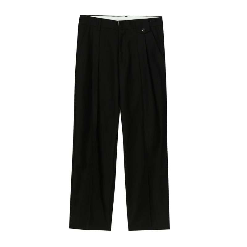 Loose And Thin Straight Men'S Solid Color Wild Wide-Leg Pants Men