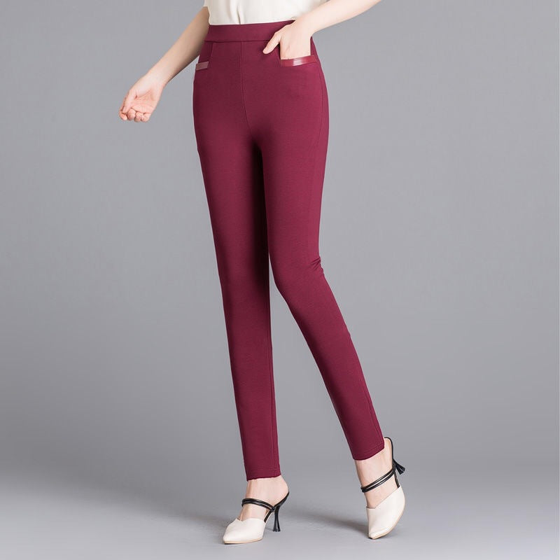 Women's Plus Size Elastic Casual Outer Wear Leggings