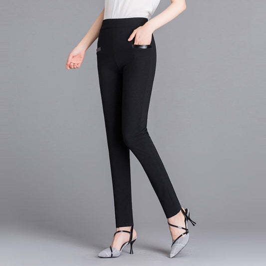 Women's Plus Size Elastic Casual Outer Wear Leggings