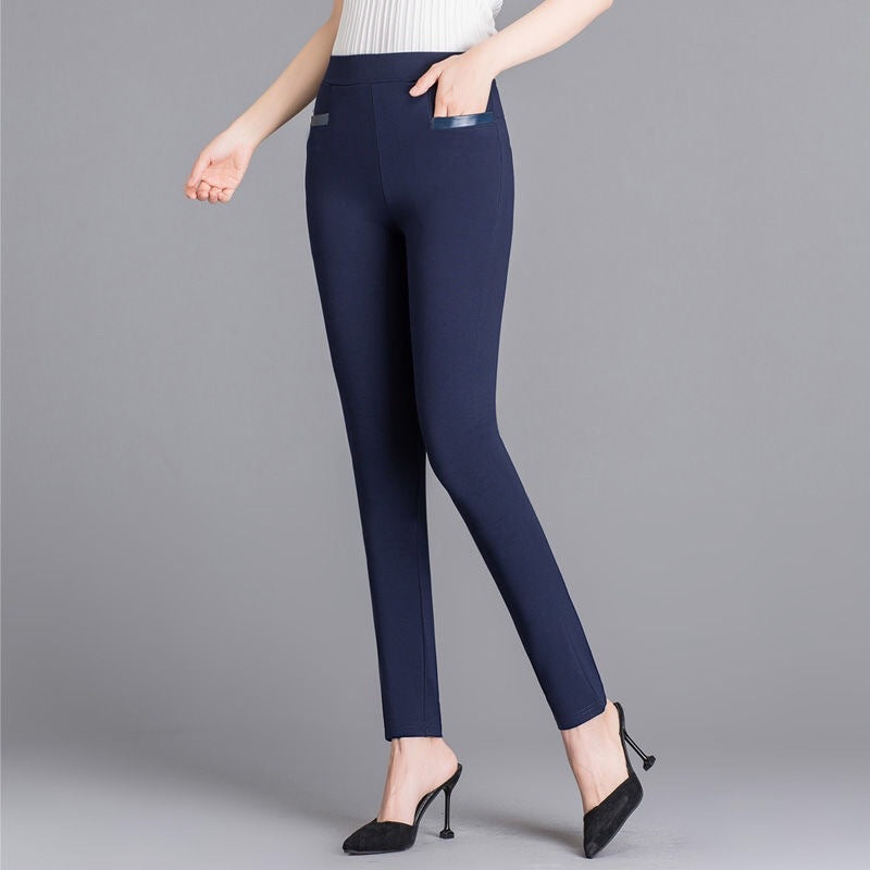 Women's Plus Size Elastic Casual Outer Wear Leggings