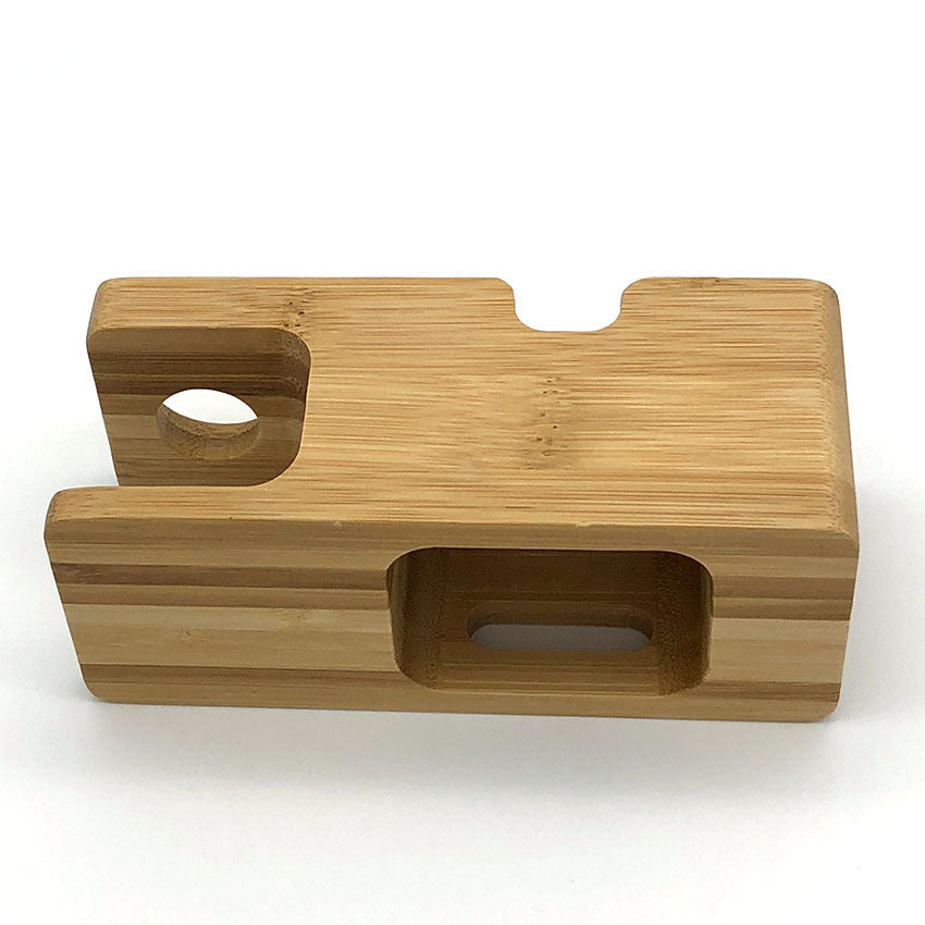 Watch bamboo stand smart phone stand lazy phone stand