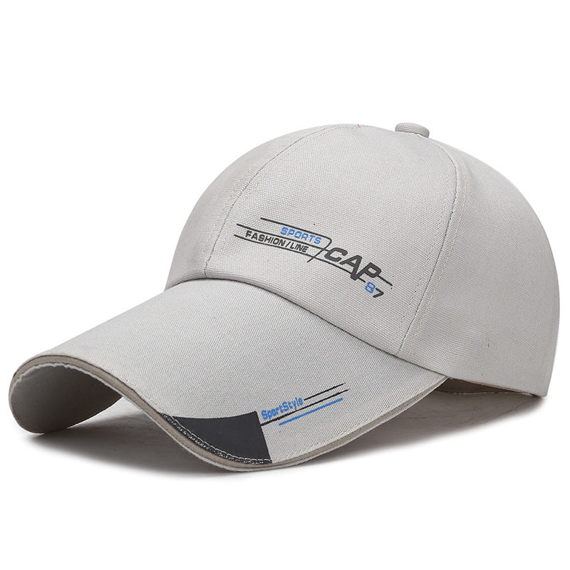 Spring And Summer Simple Running Size Lengthened Eaves Baseball Cap Men'S Sunshade Sun Hat Low Price Big Eaves Hat Cap87