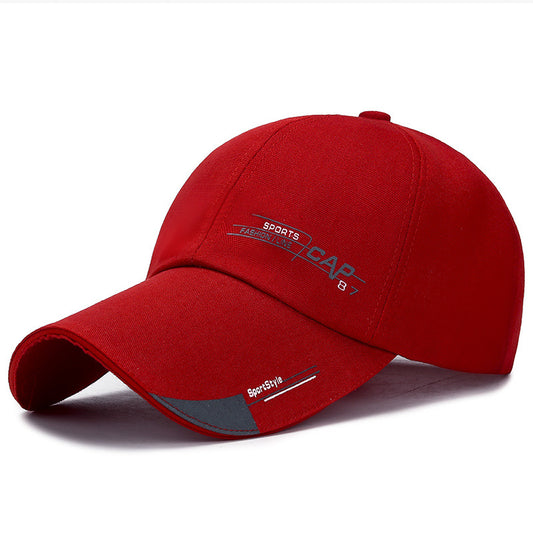 Spring And Summer Simple Running Size Lengthened Eaves Baseball Cap Men'S Sunshade Sun Hat Low Price Big Eaves Hat Cap87