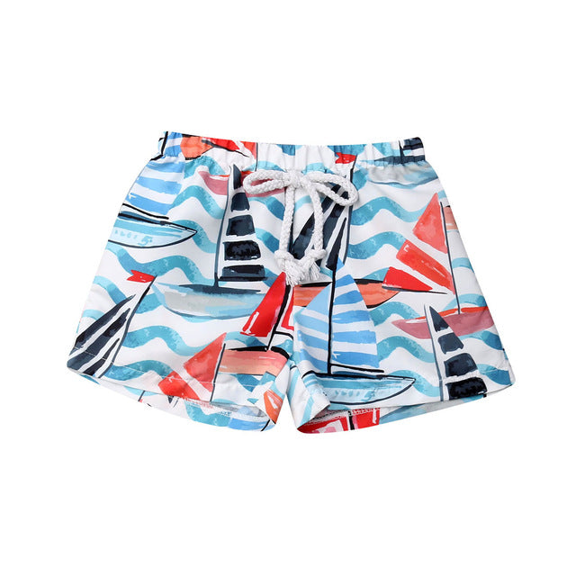 Baby Boy Printed Swim Trunks Vacation Beach Swimsuit fash