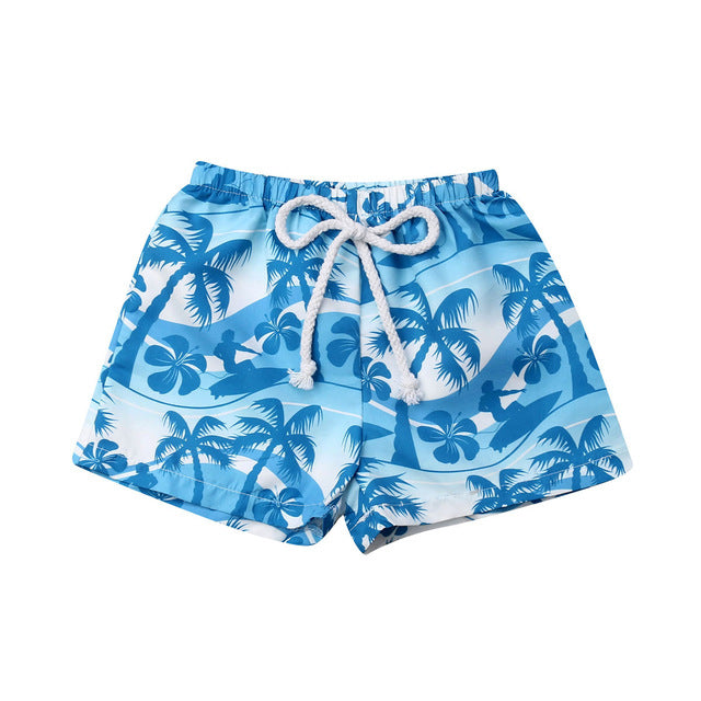 Baby Boy Printed Swim Trunks Vacation Beach Swimsuit fash