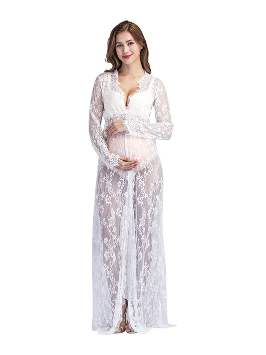 Lace Mopping Dress For Pregnant Women