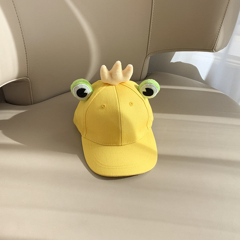 Children Hat Cartoon Frog Peaked Cap