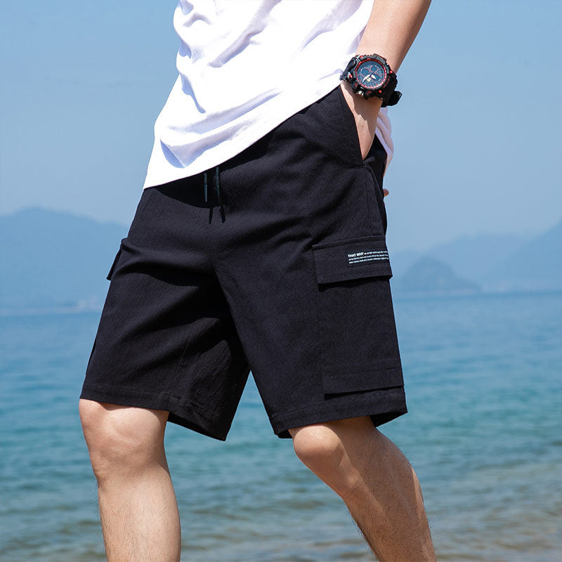 Casual Shorts Overalls Men's Five-point Pants