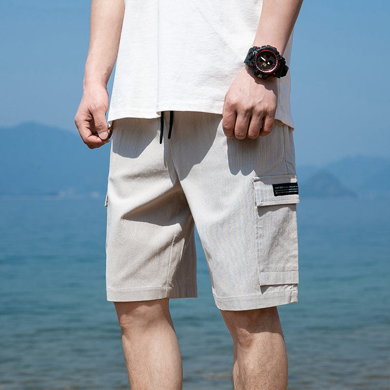 Casual Shorts Overalls Men's Five-point Pants