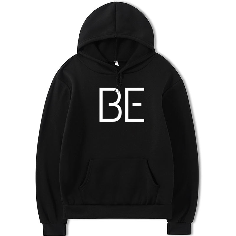 Printed Hoodie BE Letters Men And Women Plus Size Double Hood Sweater Women