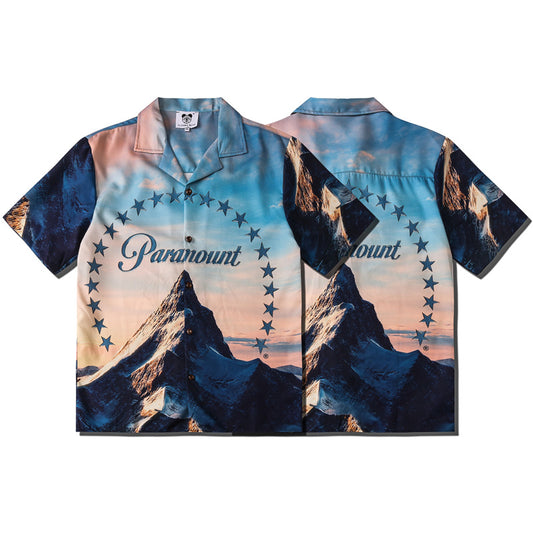 Casual Street Printed Short Sleeve Shirt Men 2020 Hawaii Beach