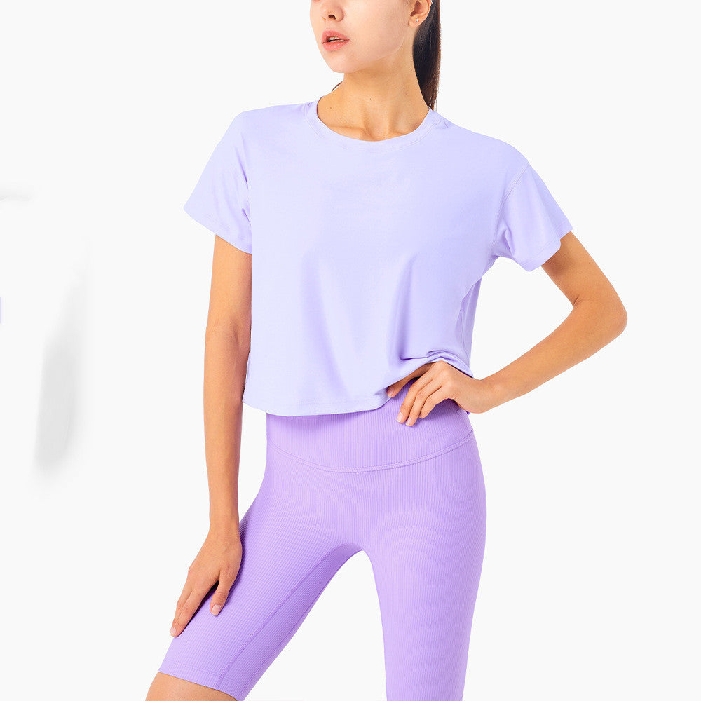 Relaxed Casual Sports Short Sleeve T-Shirt Women