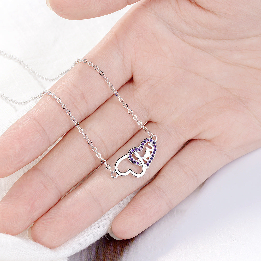 Heart Jewelry Love Necklace Women Korean Fashion