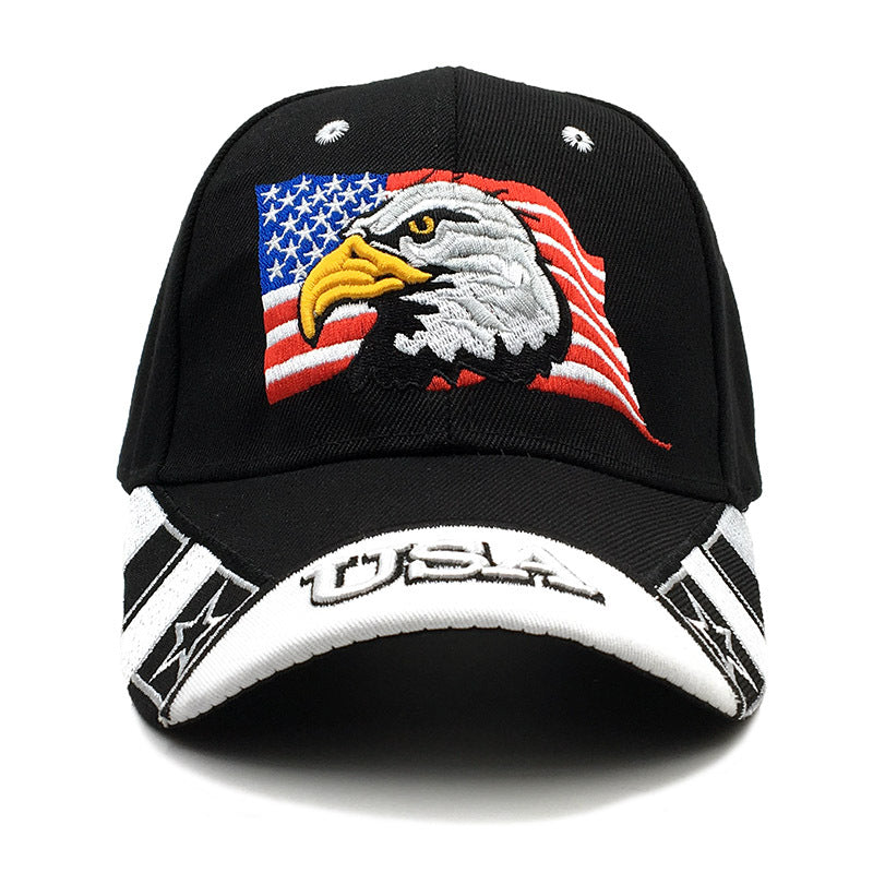 Eagle Embroidered Baseball Cap Peak Cap Visor Hat