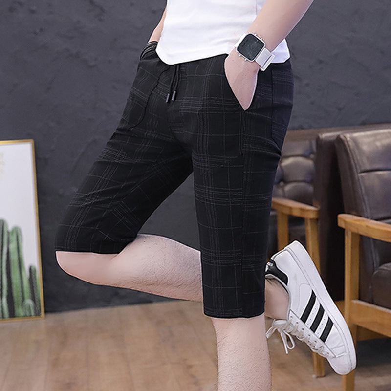 Check Five-point Men's Shorts