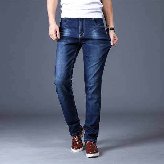 Jeans Men's Slim Men's Jeans Men's Jeans Men's Straight-leg Stretch Trousers