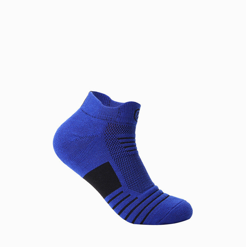 Elite Socks Men's Socks Sports Socks Low Cut Short Tube Basketball Socks Thick Towel Bottom Boat Socks Sweat-absorbent Running Tube