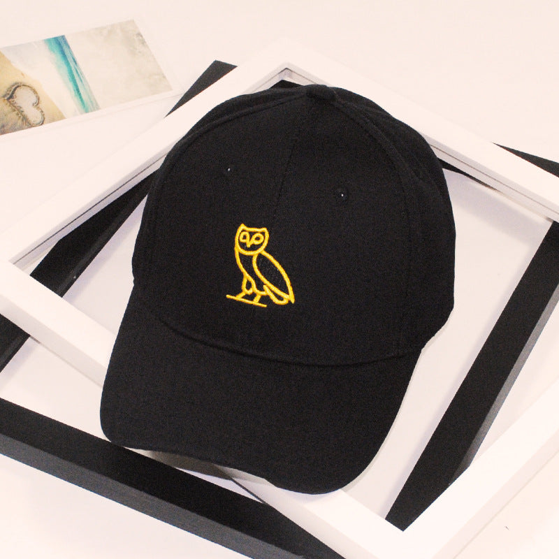 Baseball Cap Women Casual Sun Hat Sun Hat Owl Embroidery Cap