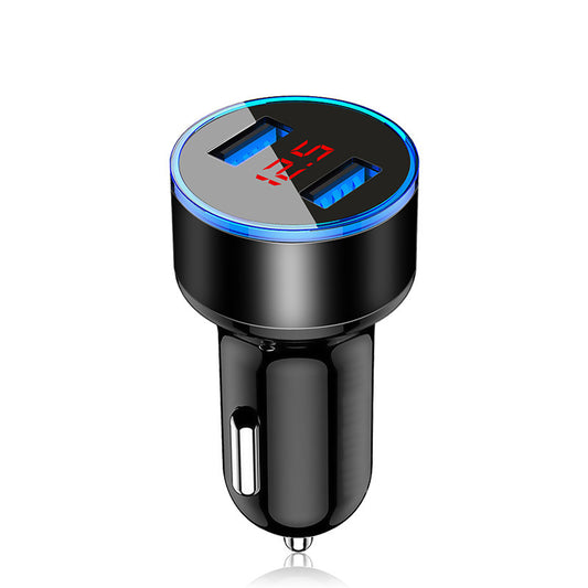 Aluminum Alloy Car Charger Digital Display Car Charger