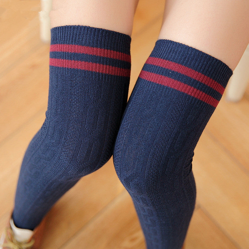 Stockings, socks, socks, socks, high socks, pure cotton, Korean version, wind, autumn and winter.