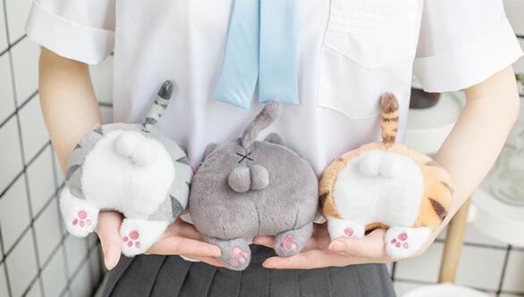 Cat ass wallet plush coin purse