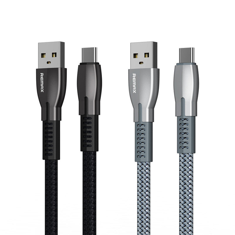 Braided fast charging data cable