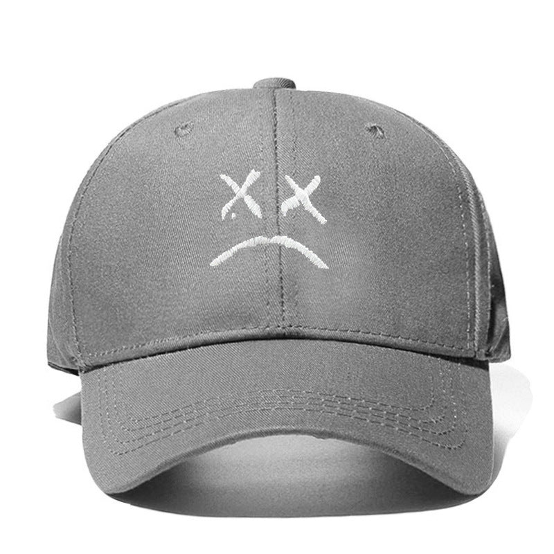 Sad Boy Embroidered Baseball Cap