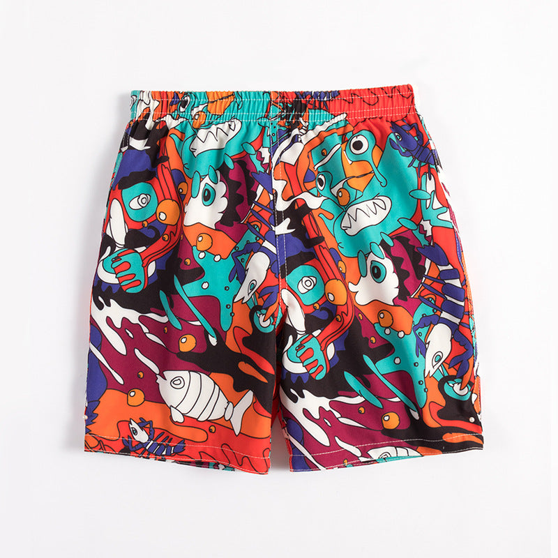 Children's beach shorts boxer swimming trunks