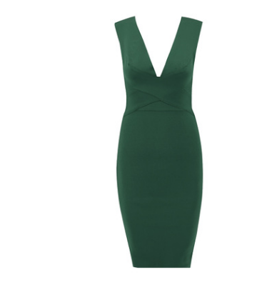 Womens V Neck Bandage Dress