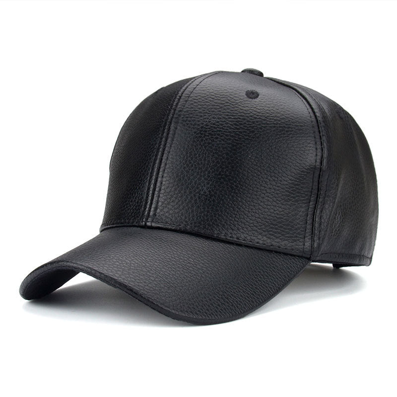 Cool!new fashion PU black Baseball Cap women Hats For men fall Leather cap Trucker cap casquette snapback winter for women