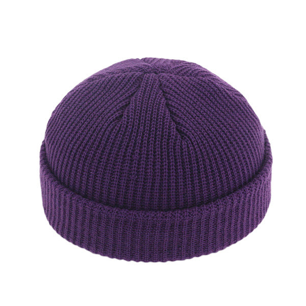 Dome warm short woolen cold hat