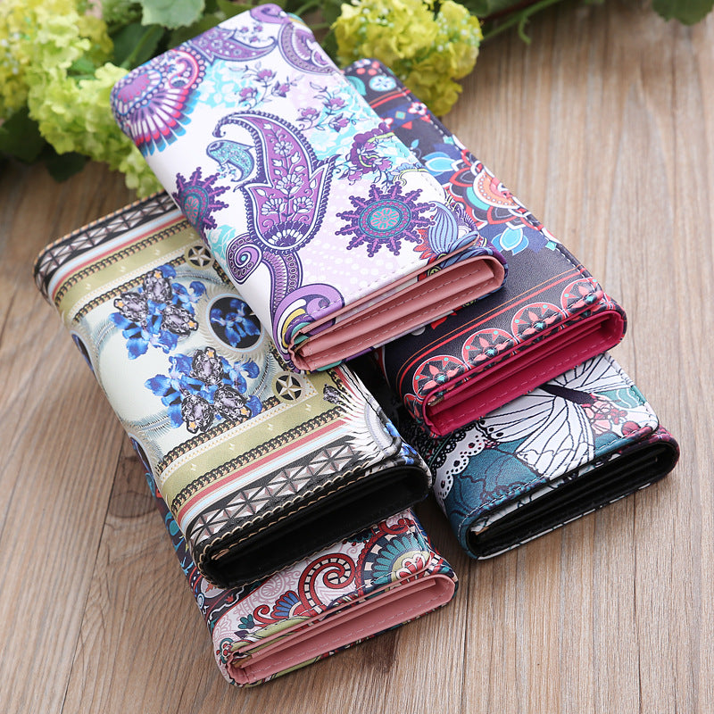 Fashion ladies printed wallet