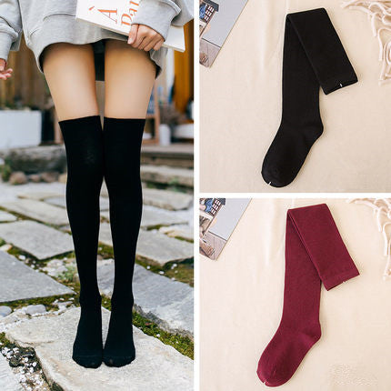 Stockings, socks, socks, socks, high socks, pure cotton, Korean version, wind, autumn and winter.