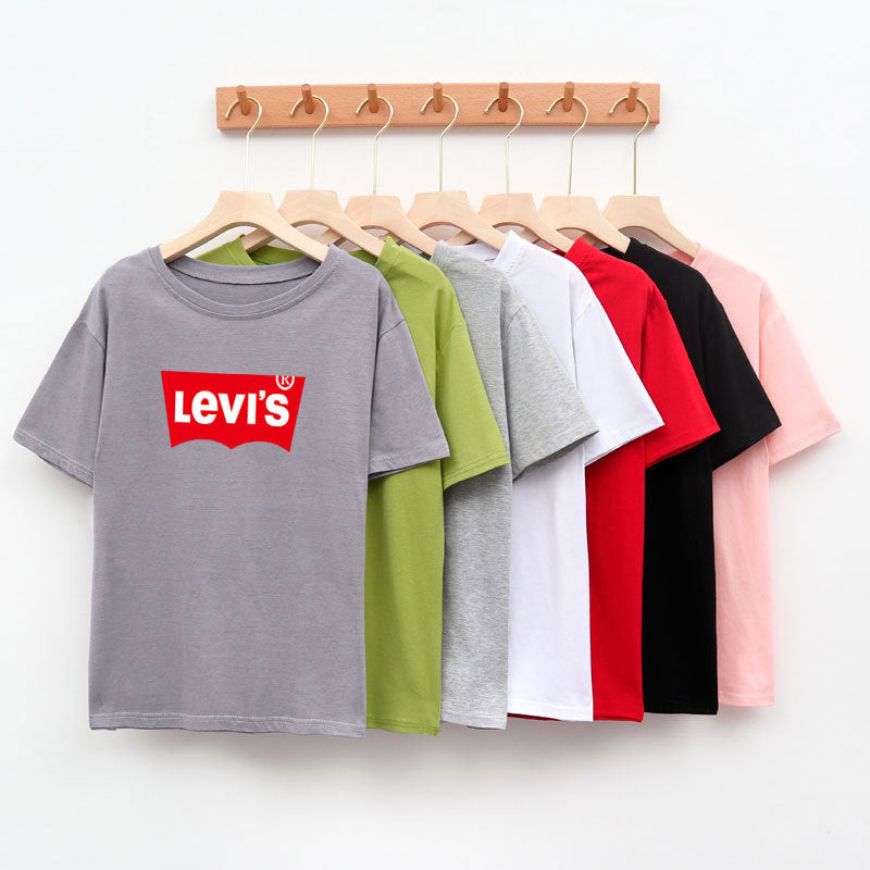 Loose couple suit women short sleeve T-shirt