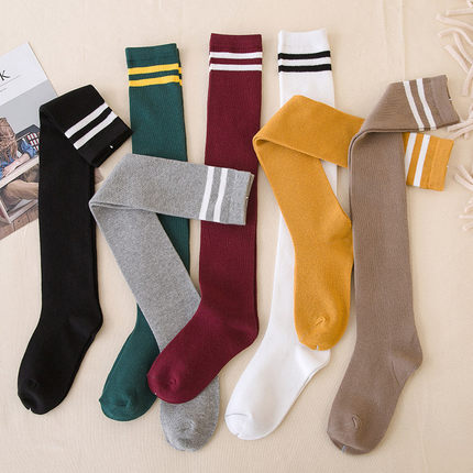 Stockings, socks, socks, socks, high socks, pure cotton, Korean version, wind, autumn and winter.