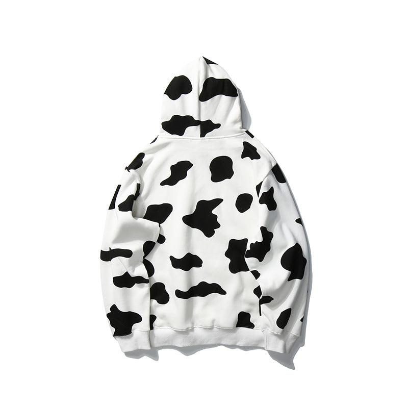 Cow print hoodie