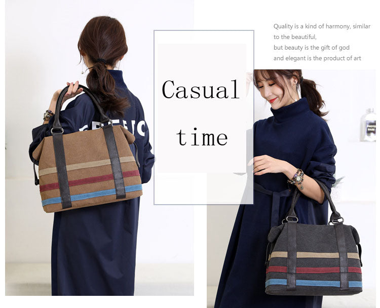 New Bags for women canvas bag casual luxury handbags women bags designer Boston Bags Ladies Weekend Handbags Large Shopping