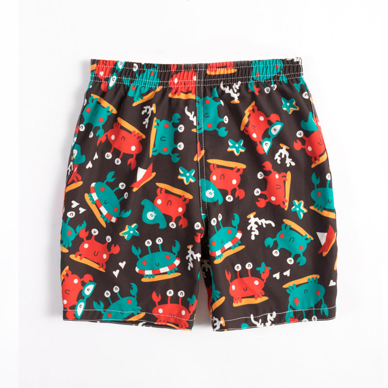 Children's beach shorts boxer swimming trunks