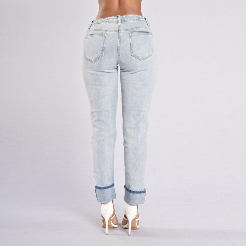 Fashion elastic jeans women leggings ladies jeans