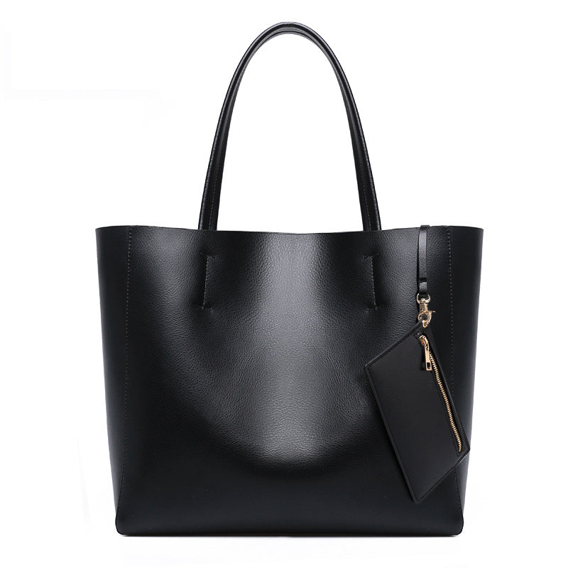 Fashion leather big bag tote bag lady large capacity