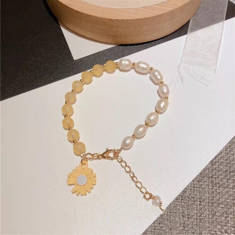 Baroque freshwater pearl bracelet women