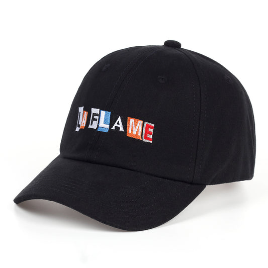 Color embroidery baseball cap