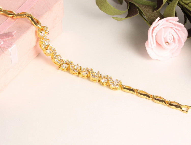 Gold-plated bracelet for women