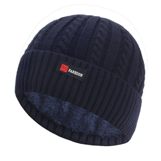 Knitted Wool Hat Autumn And Winter Hat Casual Twist Versatile Warm Cover Men's And Women's Fashion Outdoor Hat