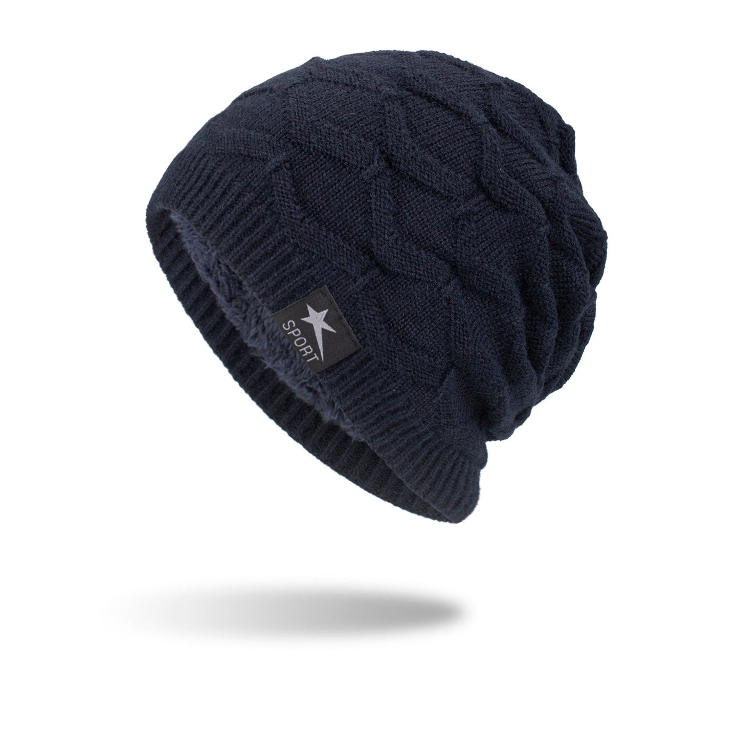 Men's Knitted Woolen Thick Warm Toe Cap Sports Cap