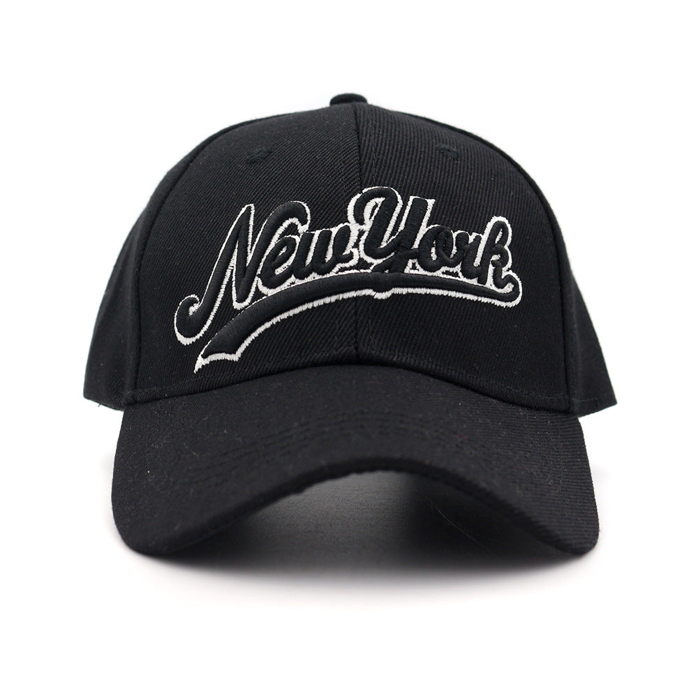 Letter embroidered baseball cap